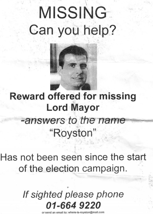 royston Royston Brady Missing Poster