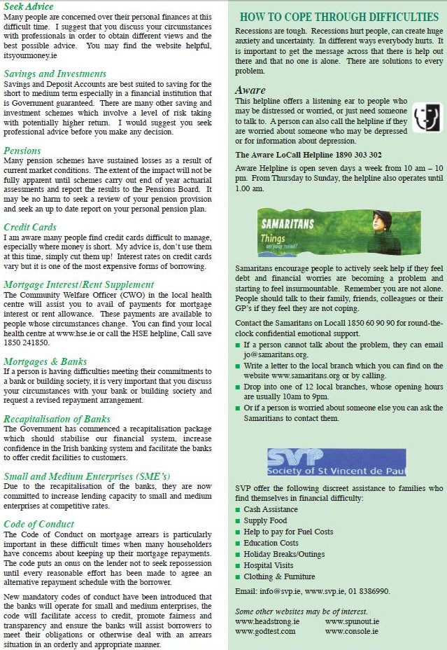 ivornews2 Ivor Callely Newsletter