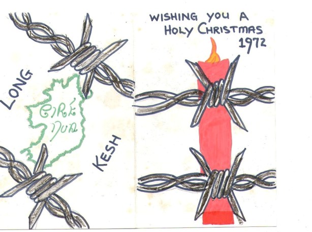 Chistmas Card made in Long Kesh 1972.
