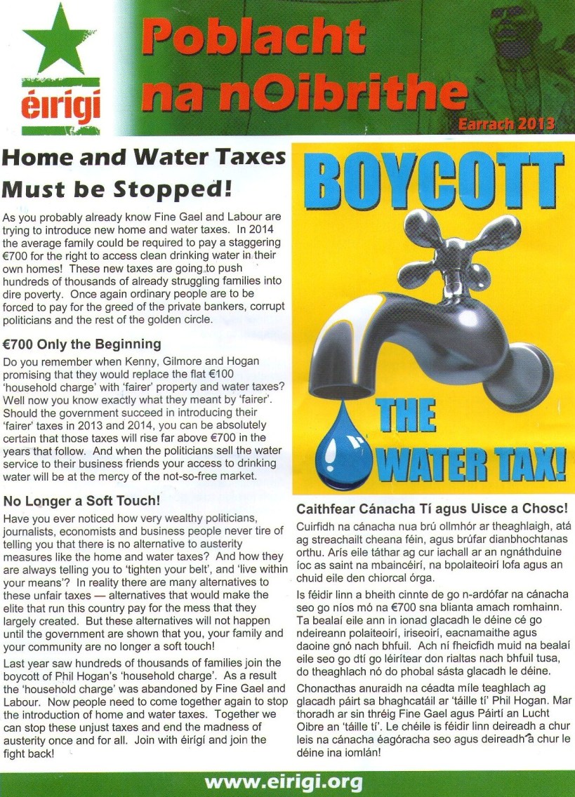 New Eirigi leaflet