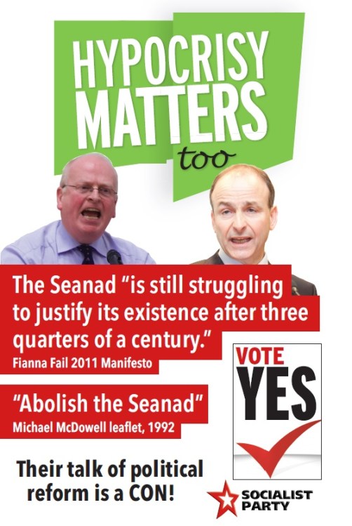 hypocrisy matters seanad poster